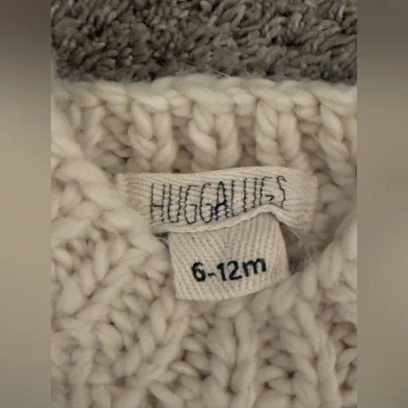 HuggaLugs Baby Knit Hi Sweater 6-12 Months - Picture 3 of 3